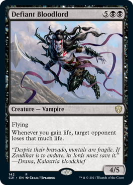 Defiant Bloodlord - Commander 2021 Spoiler