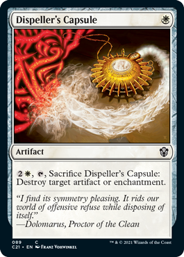 Dispeller's Capsule - Commander 2021 Spoiler