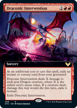 Draconic Intervention (Variant) - Strixhaven Spoiler