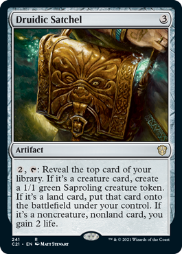 Druidic Satchel - Commander 2021 Spoiler