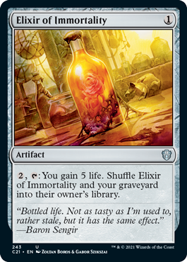 Elixir of Immortality - Commander 2021 Spoiler