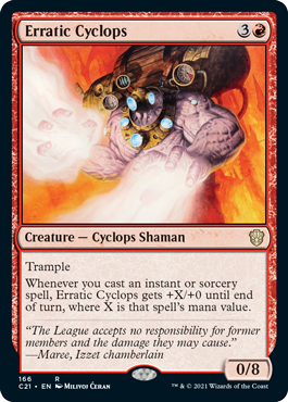 Erratic Cyclops - Commander 2021 Spoiler