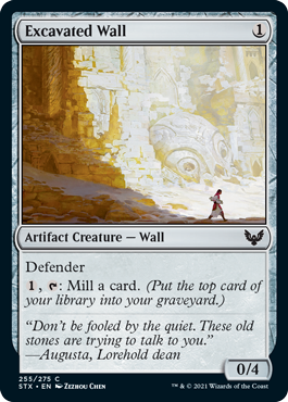 Excavated Wall - Strixhaven Spoiler