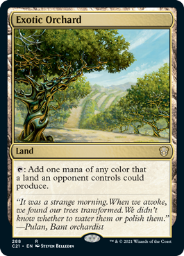 Exotic Orchard - Commander 2021 Spoiler