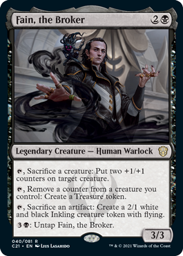 Fain, the Broker - Commander 2021 Spoiler