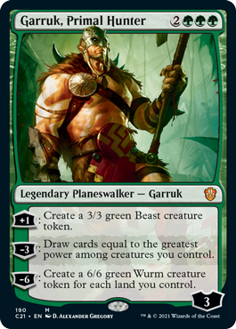 Garruk, Primal Hunter - Commander 2021 Spoiler