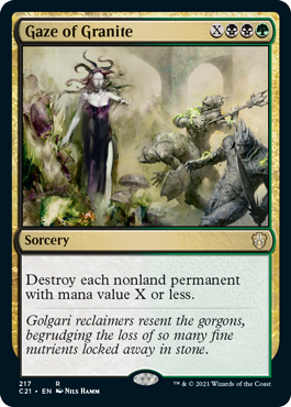 Gaze of Granite - Commander 2021 Spoiler