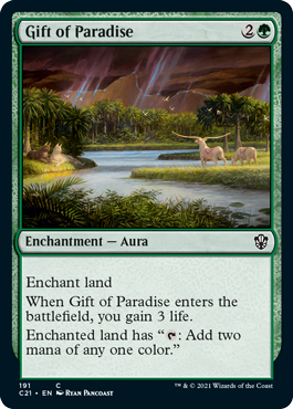 Gift of Paradise - Commander 2021 Spoiler