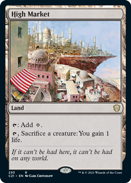 High Market - Commander 2021 Spoiler