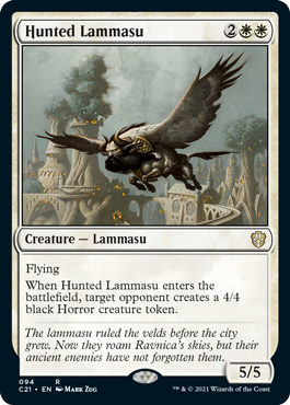 Hunted Lammasu - Commander 2021 Spoiler