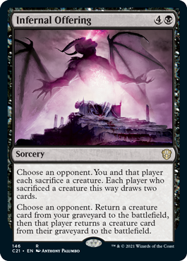 Infernal Offering - Commander 2021 Spoiler