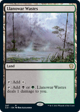 Llanowar Wastes - Commander 2021 Spoiler