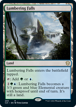 Lumbering Falls - Commander 2021 Spoiler