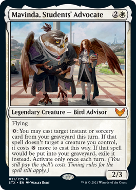 Mavinda, Students' Advocate - Strixhaven Spoiler