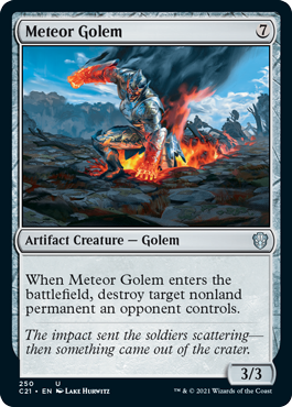 Meteor Golem - Commander 2021 Spoiler