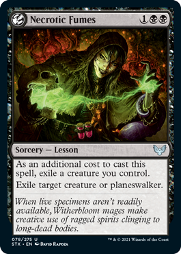 Necrotic Fumes - Strixhaven Spoiler