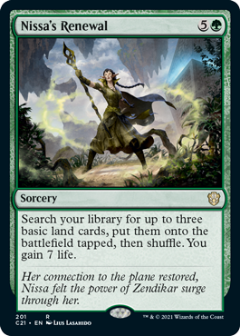 Nissa’s Renewal - Commander 2021 Spoiler