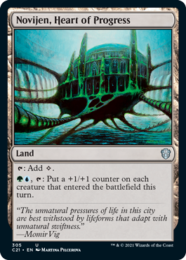 Novijen, Heart of Progress - Commander 2021 Spoiler