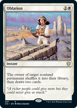 Oblation - Commander 2021 Spoiler