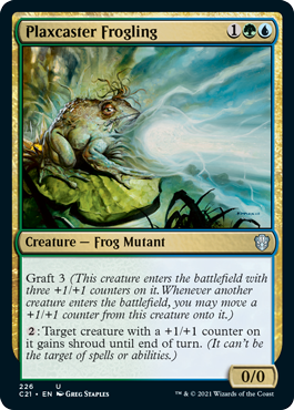 Plaxcaster Frogling - Commander 2021 Spoiler