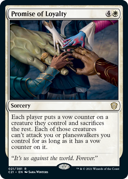 Promise of Loyalty - Commander 2021 Spoiler