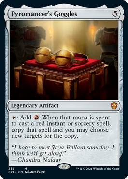 Pyromancer's Goggles - Commander 2021 Spoiler