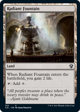 Radiant Fountain - Commander 2021 Spoiler