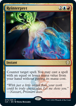 Reinterpret - Commander 2021 Spoiler