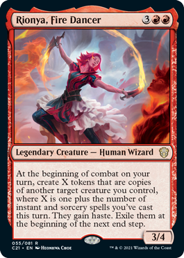 Rionya, Fire Dancer - Commander 2021 Spoiler