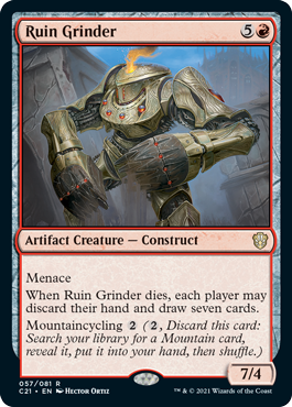 Ruin Grinder - Commander 2021 Spoiler