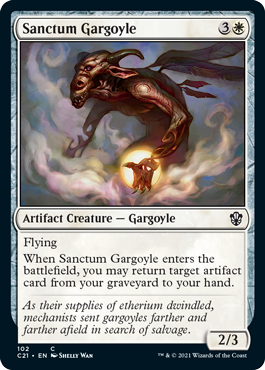 Sanctum Gargoyle - Commander 2021 Spoiler