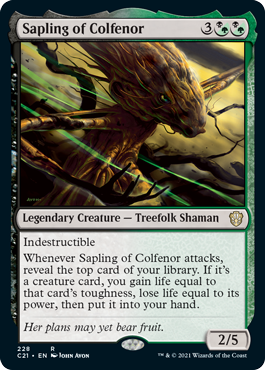 Sapling of Colfenor - Commander 2021 Spoiler