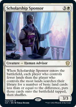 Scholarship Sponsor - Commander 2021 Spoiler