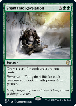 Shamanic Revelation - Commander 2021 Spoiler