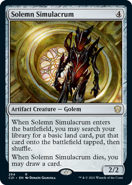 Solemn Simulacrum - Commander 2021 Spoiler