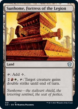 Sunhome, Fortress of the Legion - Commander 2021 Spoiler