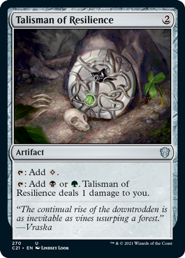 Talisman of Resilience - Commander 2021 Spoiler