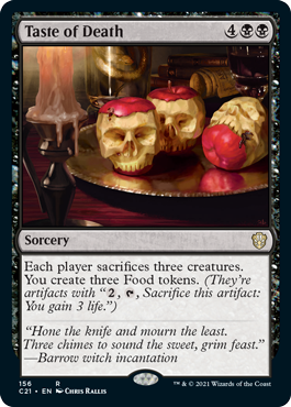 Taste of Death - Commander 2021 Spoiler