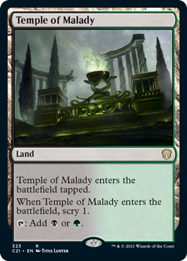 Temple of Malady - Commander 2021 Spoiler