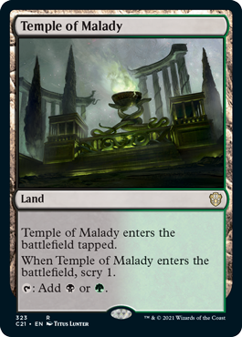 Temple of Malady - Commander 2021 Spoiler