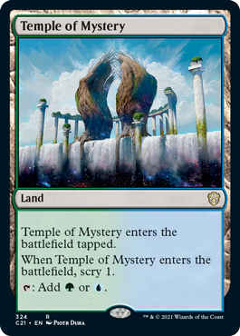 Temple of Mystery - Commander 2021 Spoiler