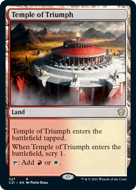 Temple of Triumph - Commander 2021 Spoiler