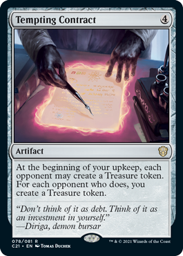 Tempting Contract - Commander 2021 Spoiler