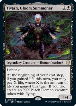 Tivash, Gloom Summoner - Commander 2021 Spoiler