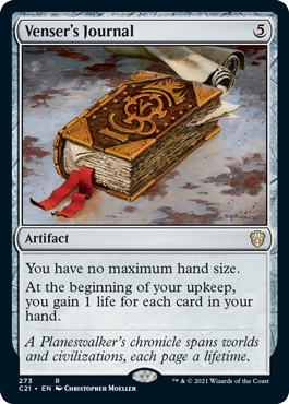 Venser’s Journal - Commander 2021 Spoiler