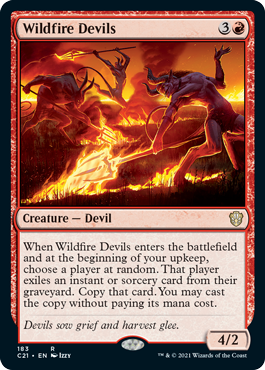Wildfire Devils - Commander 2021 Spoiler