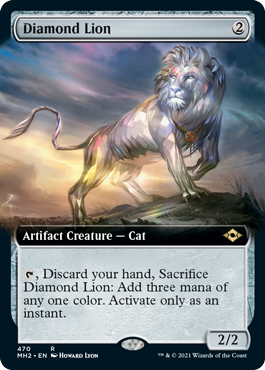 Diamond Lion (Variant) - Modern Horizons 2 Spoiler