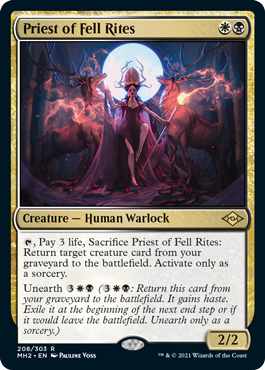 Priest of Fell Rites - Modern Horizons 2 Spoiler