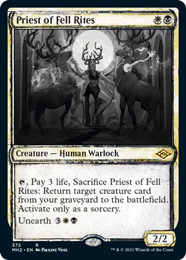 Priest of Fell Rites (Variant) - Modern Horizons 2 Spoiler