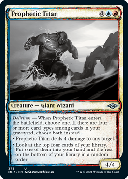 Prophetic Titan (Variant) - Modern Horizons 2 Spoiler